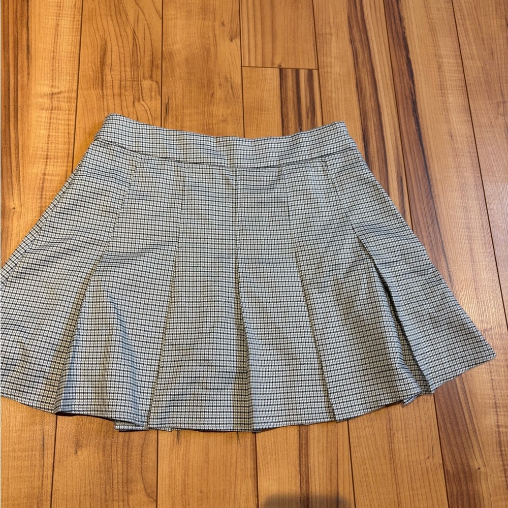 Motel Rocks Black and White A-Line Skirt